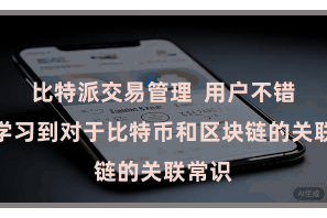 比特派交易管理 用户不错草率学习到对于比特币和区块链的关联常识