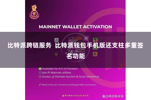 比特派跨链服务 比特派钱包手机版还支柱多重签名功能