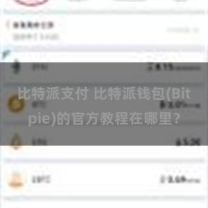 比特派支付 比特派钱包(Bitpie)的官方教程在哪里？