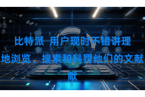 比特派  用户现时不错讲理地浏览、搜索和科罚他们的文献